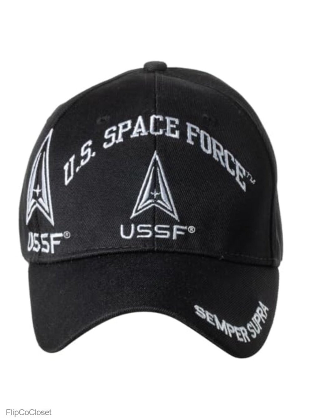 Embroidered Adjustable Baseball Cap USSF Space Force Cotton Adult Fitted